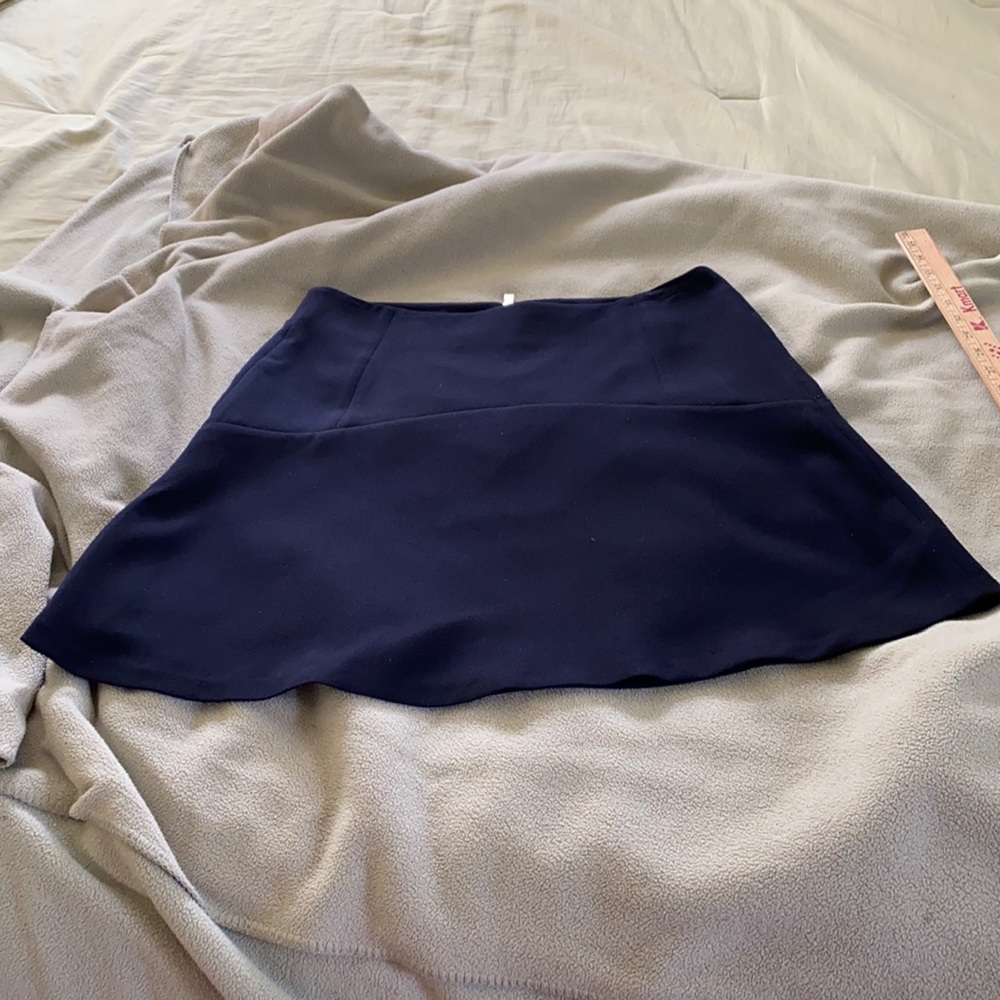 Vince Camuto navy blue skater skirt